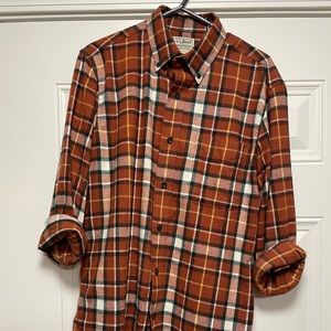 LLBean flannel long sleeve shirt